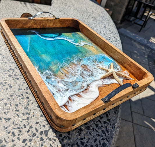 Coastal Serving Tray Nicole's paint Escape