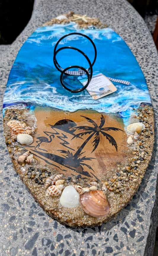 Surfboard Wine Rack/Holder Nicole's paint Escape