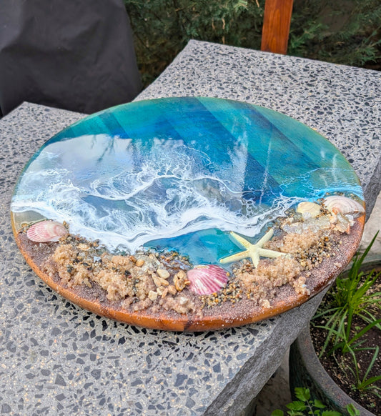 Coastal Lazy Susan Nicole's paint Escape