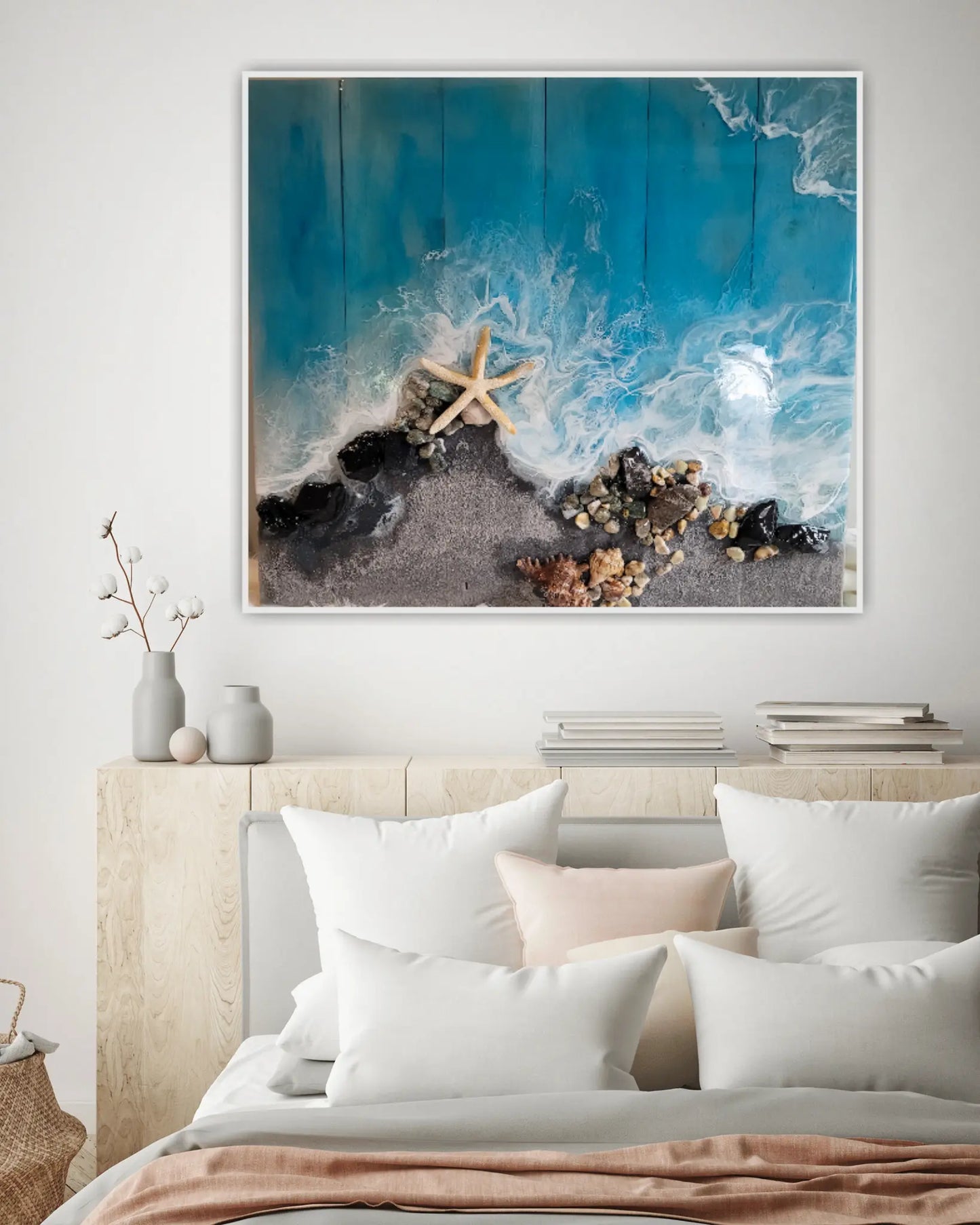 Boardwalk coastal wall art- 20x23 Nicole's paint Escape