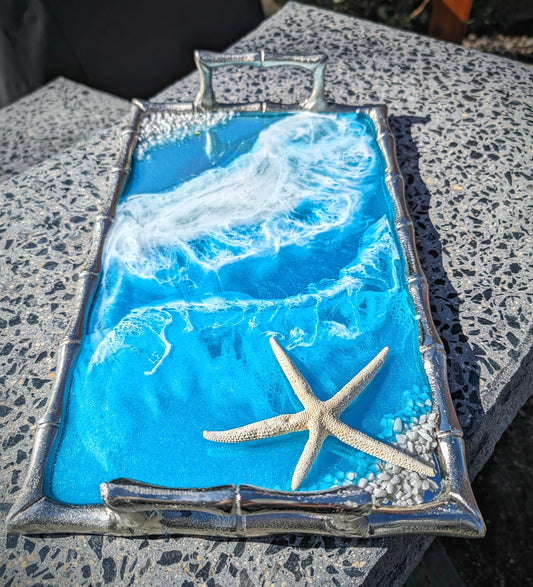 Coastal mirror Serving tray Nicole's paint Escape