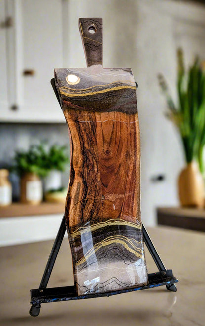 Geode inspired luxury Charcuterie board Nicole's paint Escape