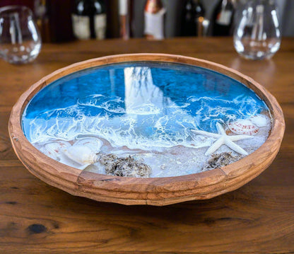 Ocean Resin Lazy Susan Nicole's paint Escape