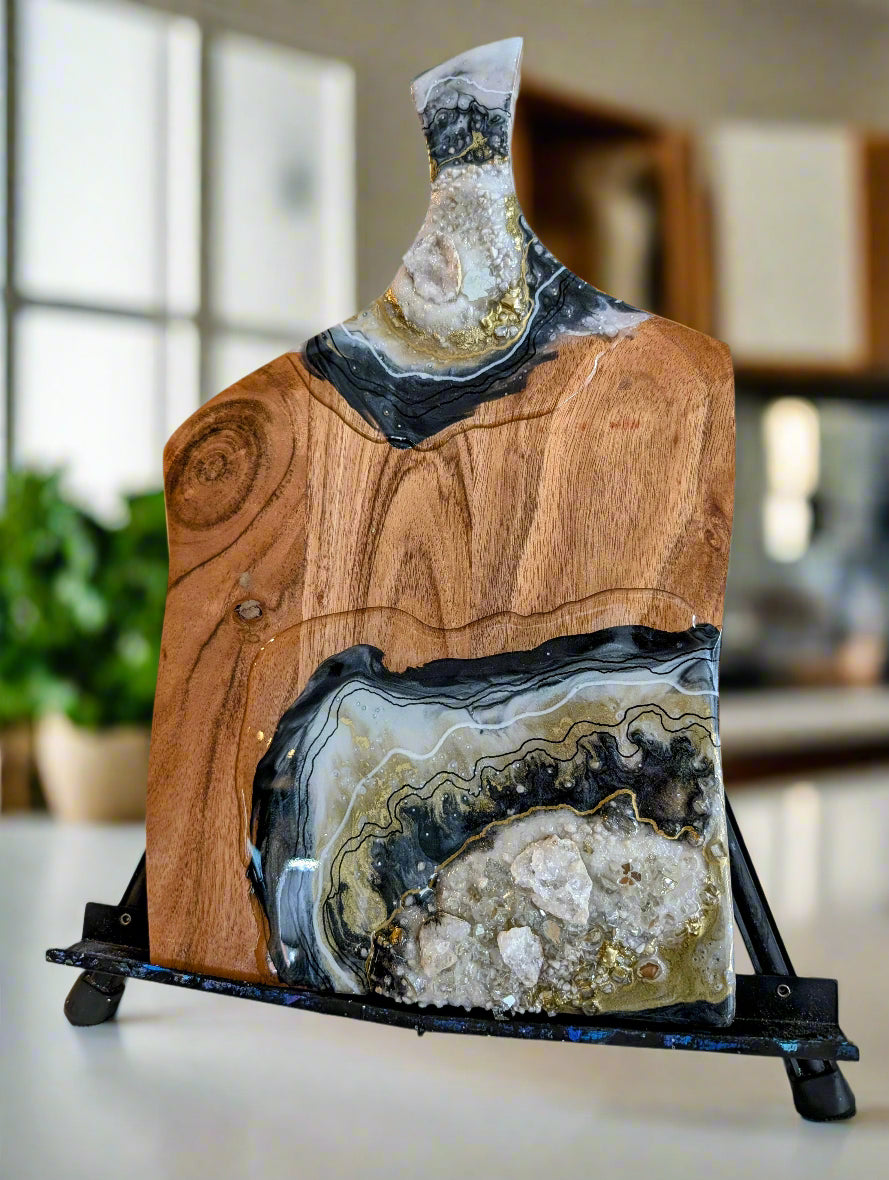Golden Onyx Charcuterie Board Nicole's paint Escape