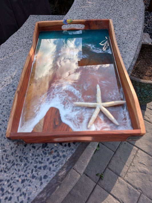Coastal Serving Tray Nicole's paint Escape