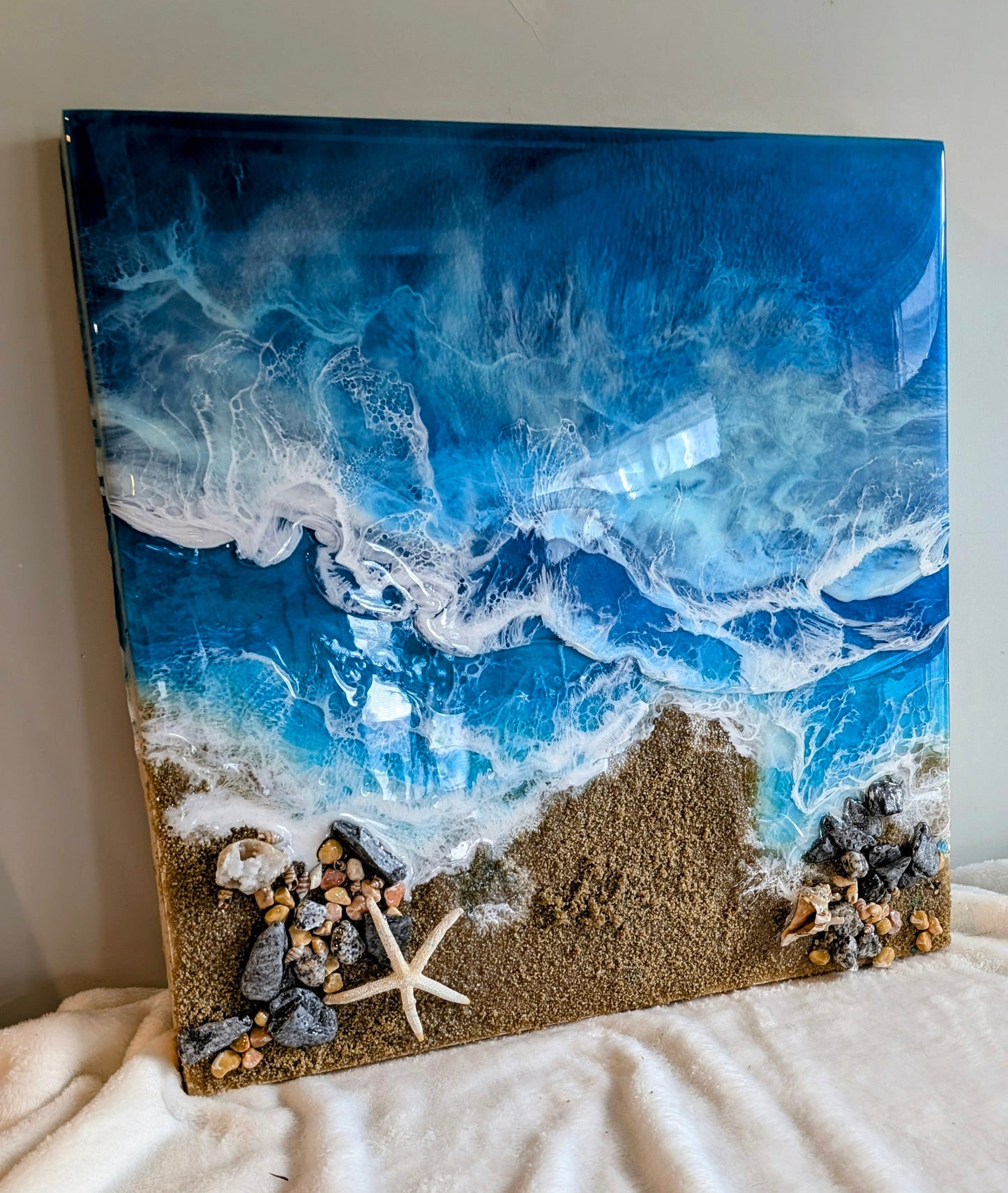 "Shoreline Rising" Nicole's paint Escape