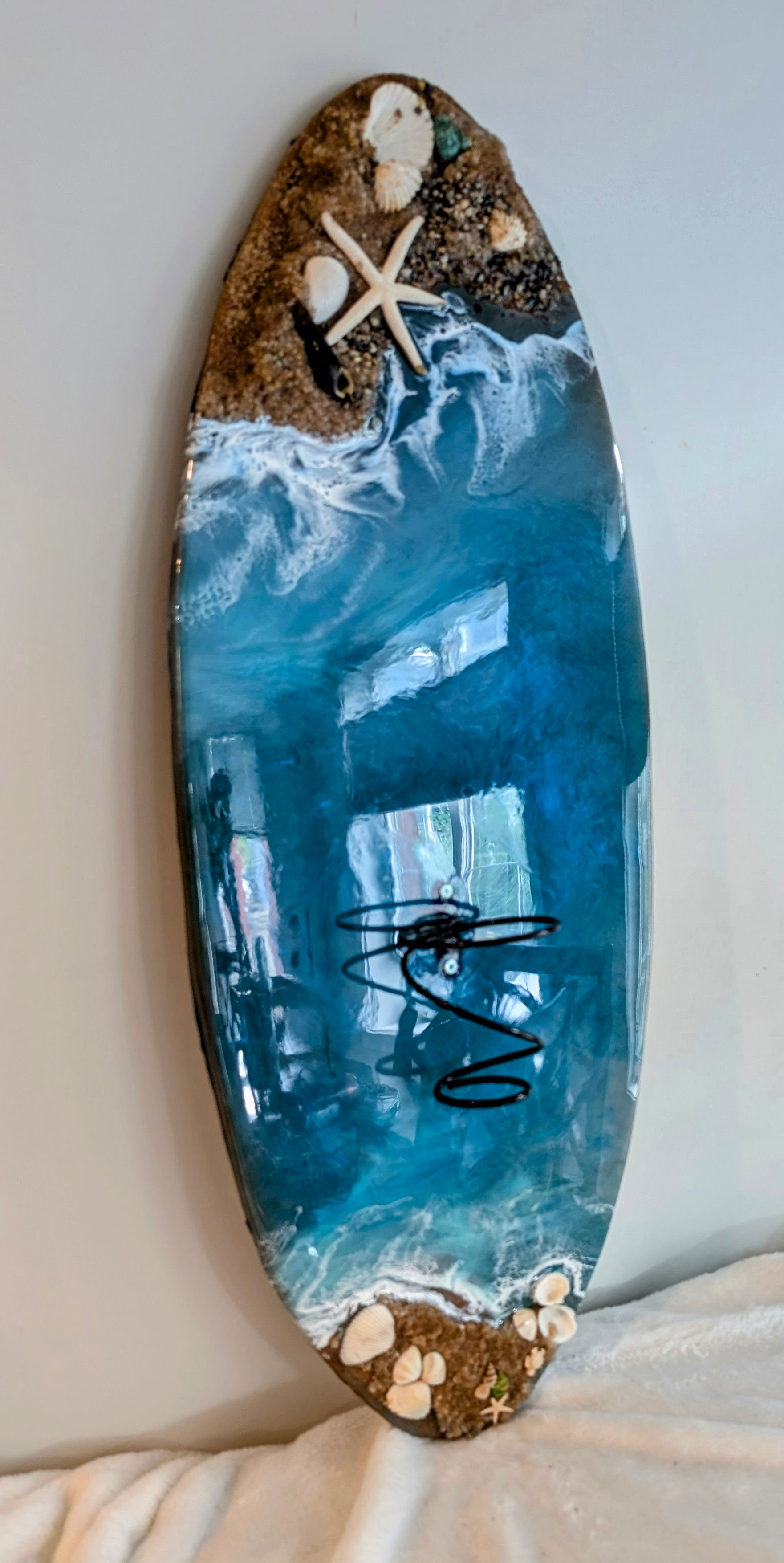 Surfboard Wine Rack/Holder Nicole's paint Escape