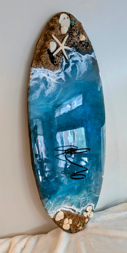 Surfboard Wine Rack/Holder Nicole's paint Escape