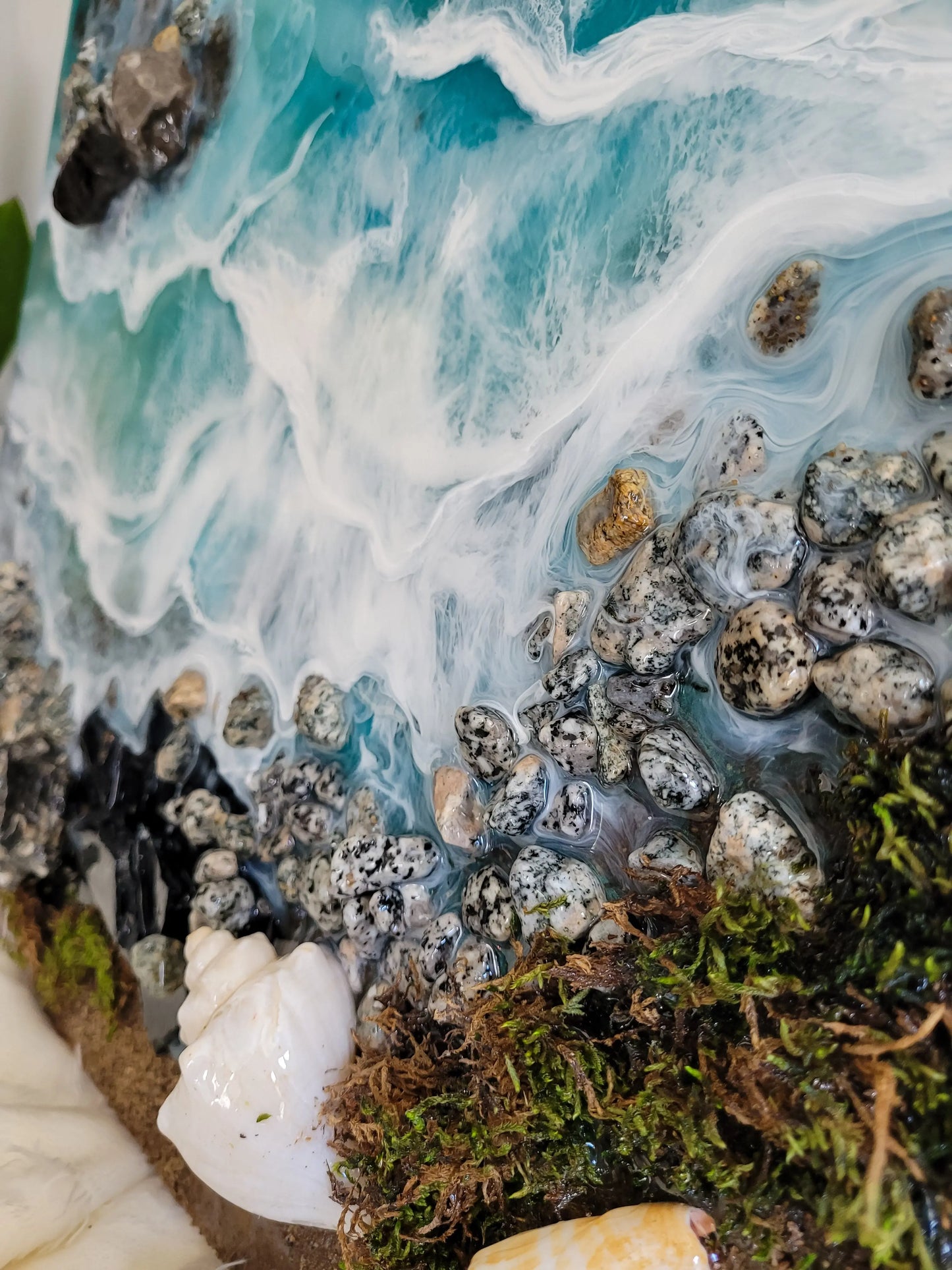 "Currents"- coastal wall art Nicole's paint Escape